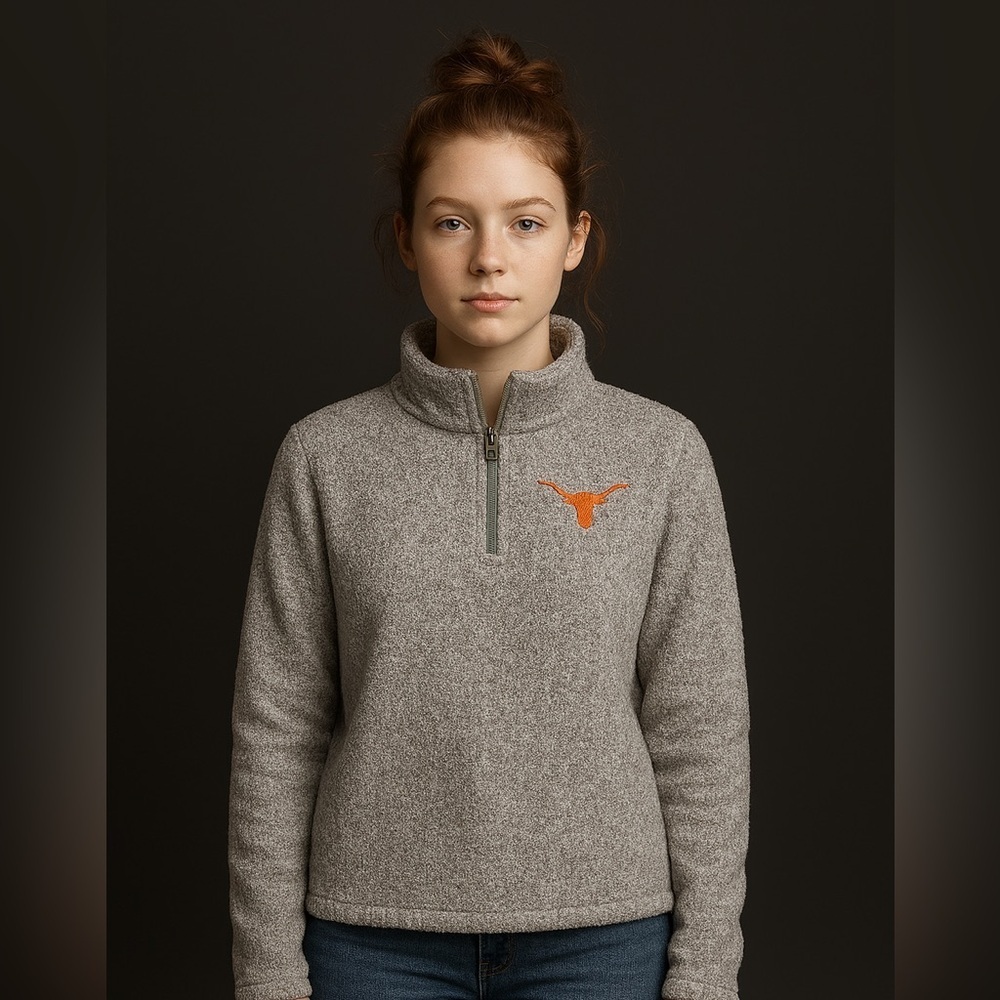 University of Texas Longhorn Cozy Gray Utility Jacket - Picture 2 of 5